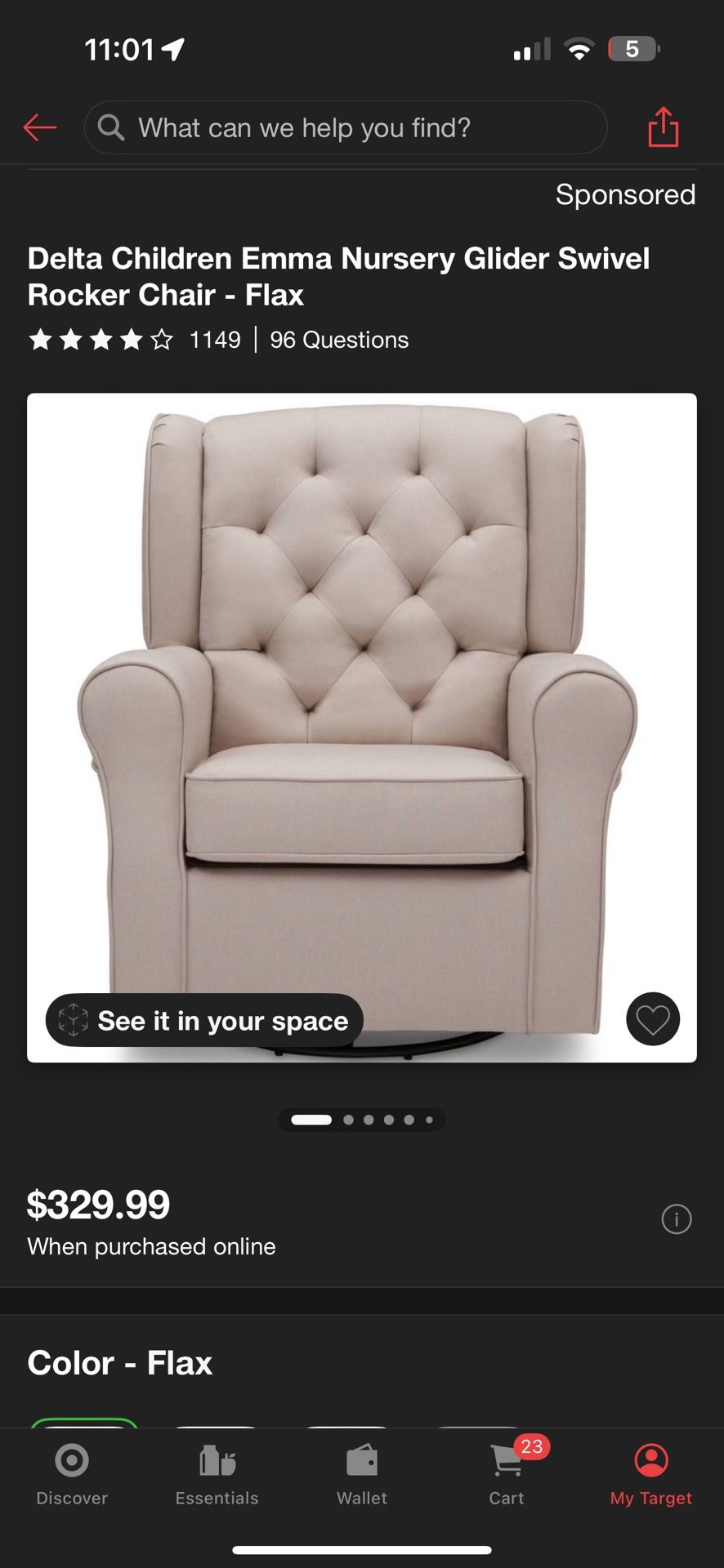Swivel Rocking Chair