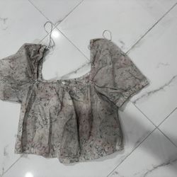 Floral Puff Sleeve Top