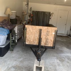 Zero turn mower and trailer