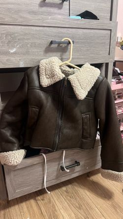 Brown fur coat
