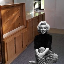 1954 American Of Martinsville Mid Century Modern Bedroom Set Chest Dresser  Mirror  Delivery Tag 