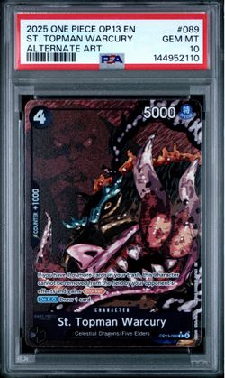 2025 One Piece Five Elders (Alternate Art) 5 Card Set Psa 10 OP13 Set English