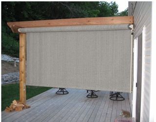Brand new Outdoor/Exterior Solar Sun Shade Cordless Crank Operated Roller Outdoor