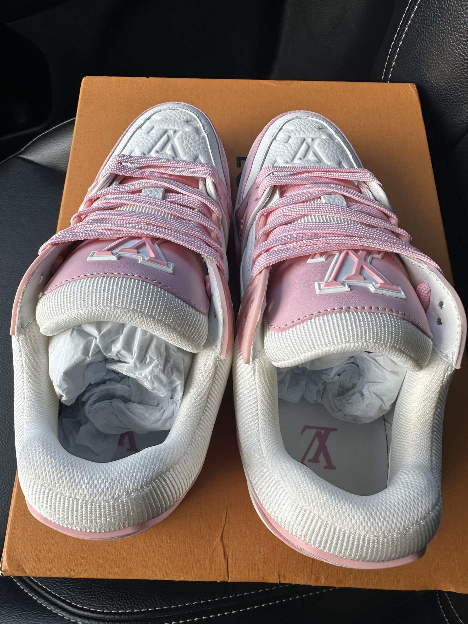 Louis Vuitton Trainer Pink Rose for Women