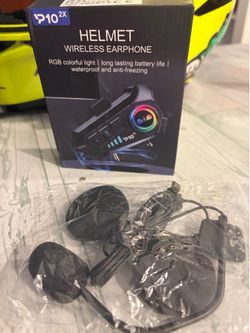 Daul motorcycle helmet headsets