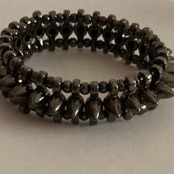 Silver Spike Stretch Bracelet