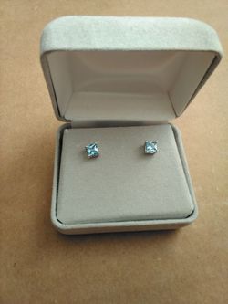 BRAND NEW BLUE TOPAZ EARRINGS $35