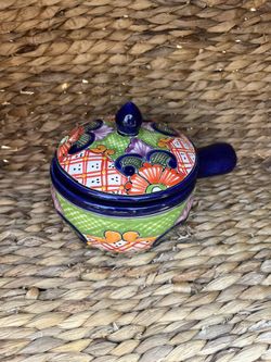 Talavera Salsa set with a Spoon
