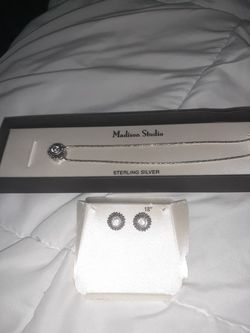madison studio sterling jewlery set