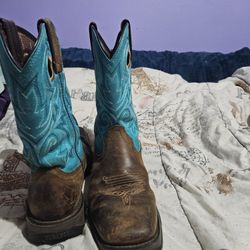 Teal Cowboy Boots 