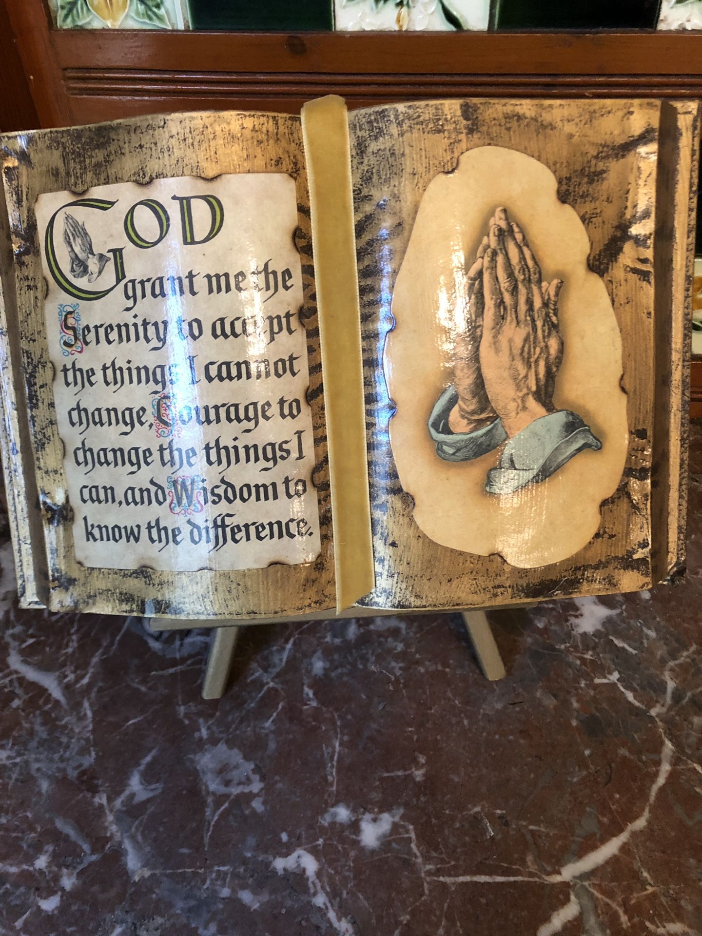 Antique serenity prayer