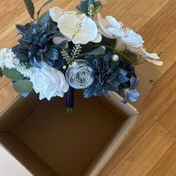 Blue Bridal Bouquet 