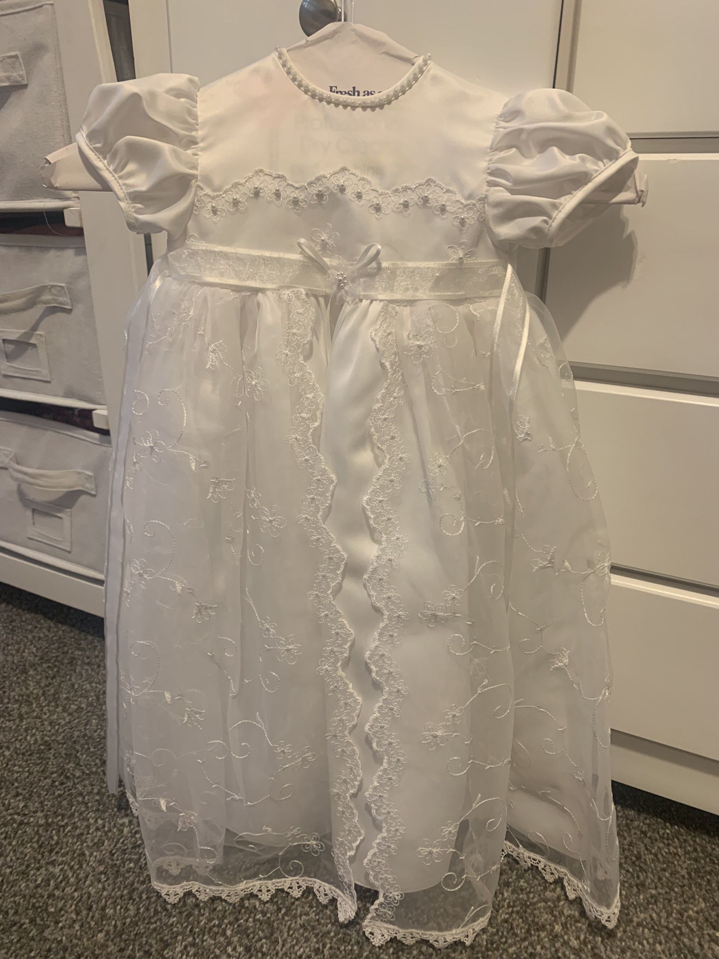 Baptism Dress. 6 to 9 Months Old 