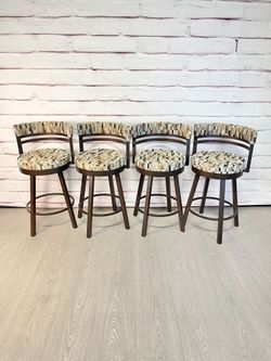 Modern Swivel Bar Stools 4pc
