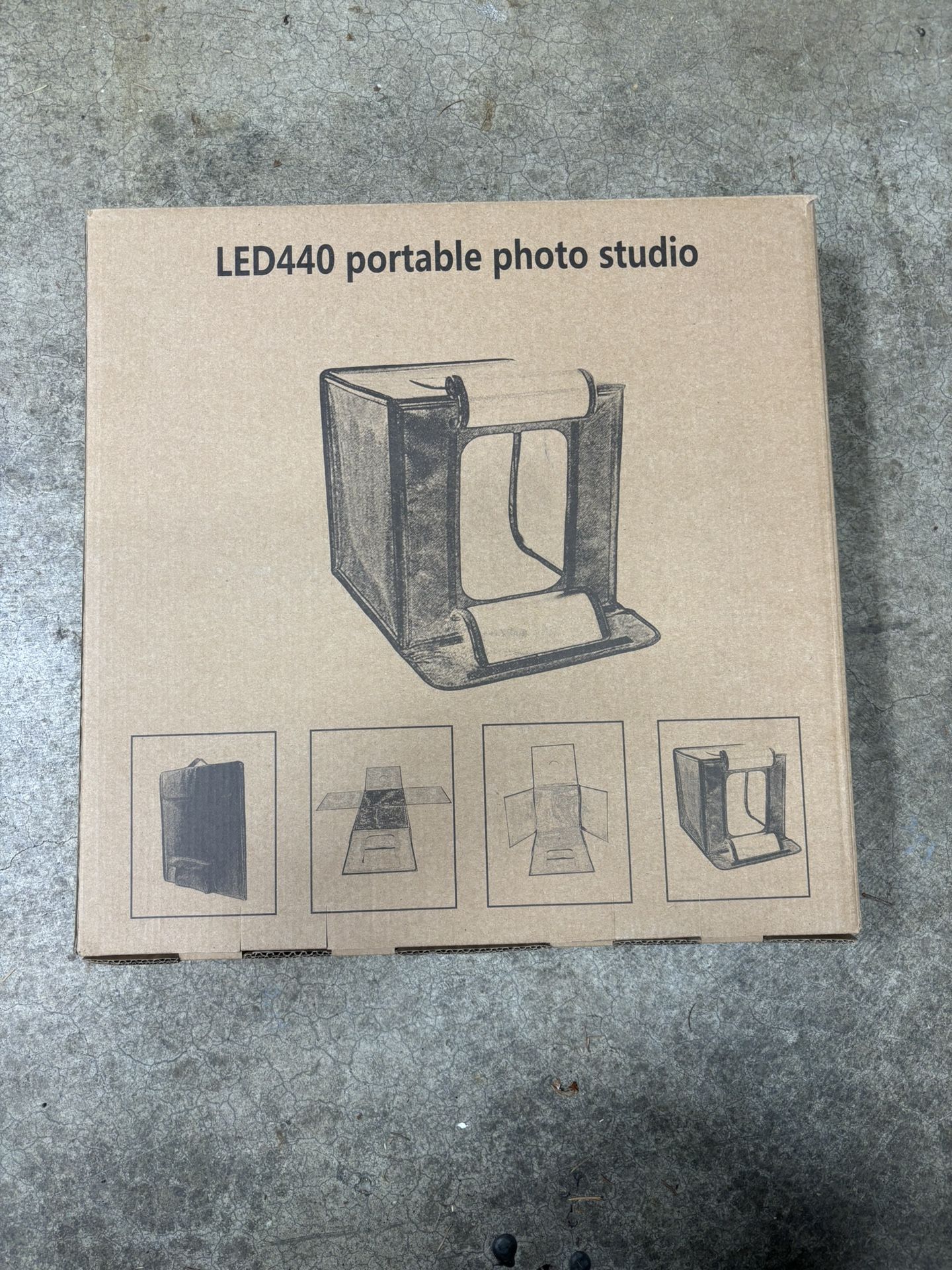 LED440 Portable Photo Studio 17” Cube