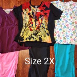 Women's Size 2X Scrub Bundle
