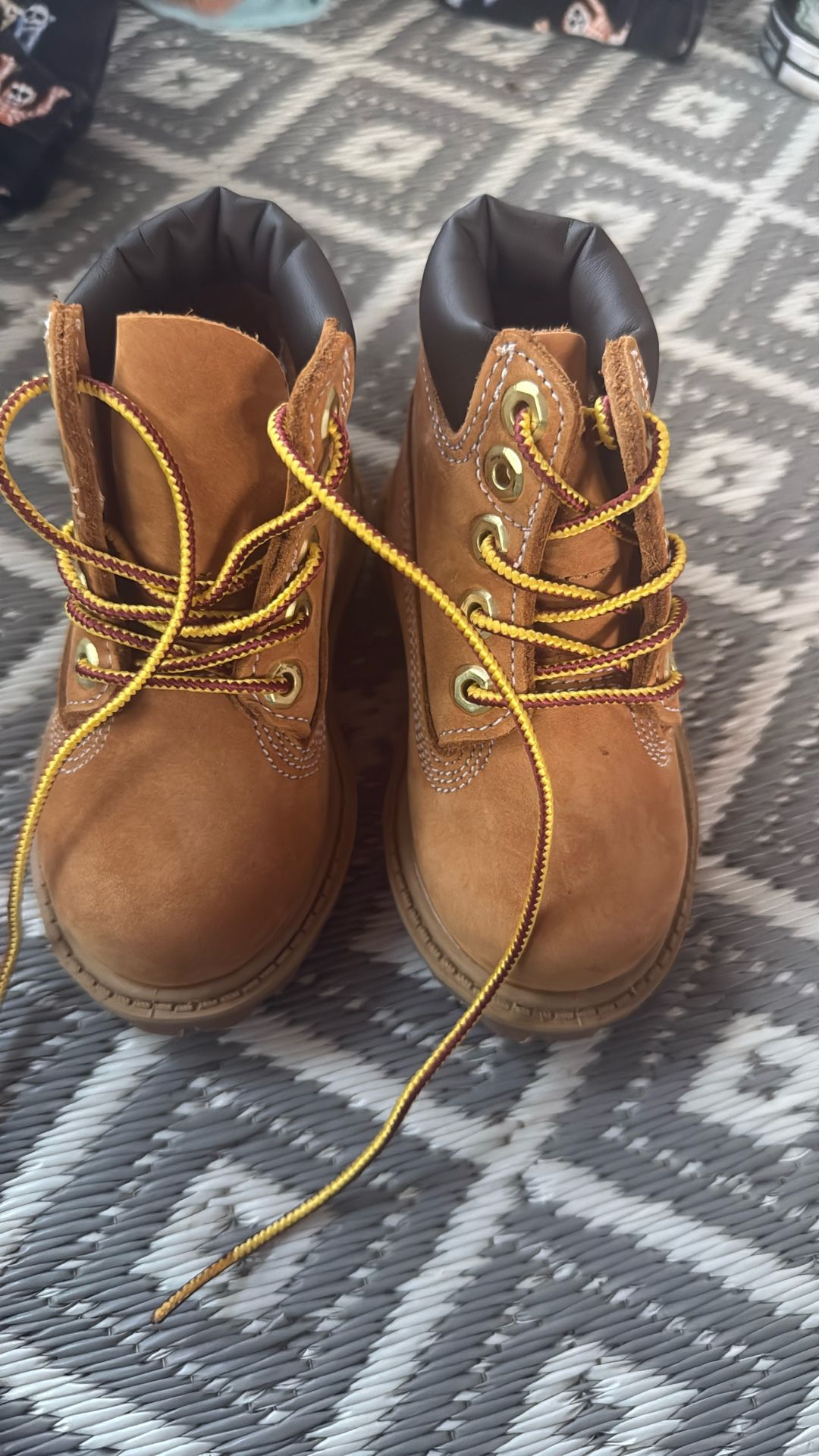 Children's Brown Timberland Boots size 4.5 M