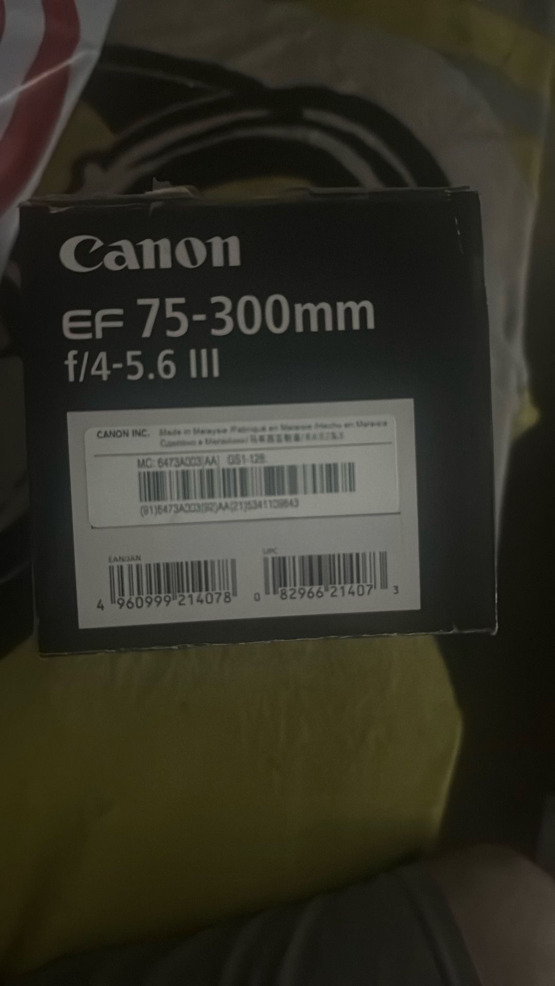 Cannon Ef 75 300mm