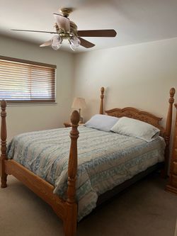 Oak bedroom Set by Brownwood