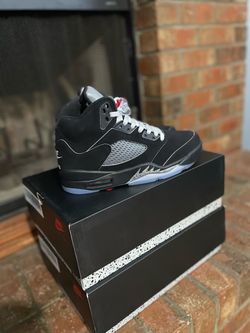 Nike Air Jordan 5s Black Metallics