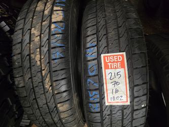 2 Tires 215.70.16 Corsa Highway Terrain 99 % Tread Dot 2524