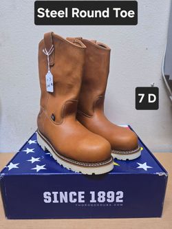 Thorogood work boots sz7 D STEEL TOE