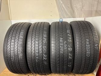 Set 4 tires 275 50 22 Bridgestone alenza as 02 high tread