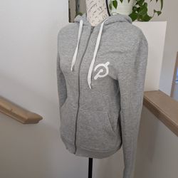 Peleton Women's Full Zip Hoody - Light Gray, XS