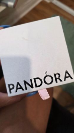 Pandora heart silver bangle