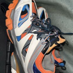 Balenciagas Orange Blue And Grey 