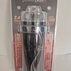 POWERBASS 2.4 FARAD DIGITAL CAPACITOR 2400 WATTS