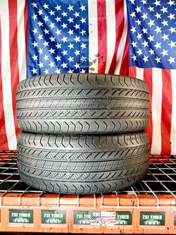 2 Used Tires P235/55R19 BRIDGESTONE DUELER ALENZA ULTRA A/S ALL SEASON 235 55 19