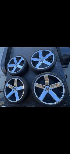 26” Chrome Ballers Dub + Tires & Sensors