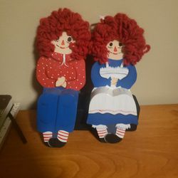 Raggedy Anne and Andy Shelf Ledge Sitters