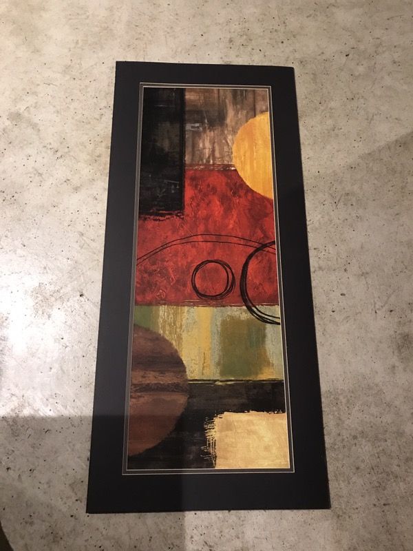 Abstract art print 36x16