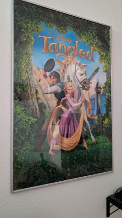 Framed Tangled Movie Poster