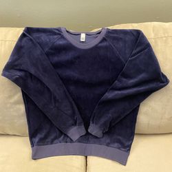 American Apparel Crewneck Velour Sweatshirt