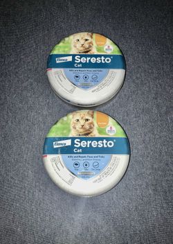 🐈 NEW!! 2 Seresto® Genuine Cat Collars 