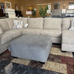 High-end Ashley Sectional with accent pillows