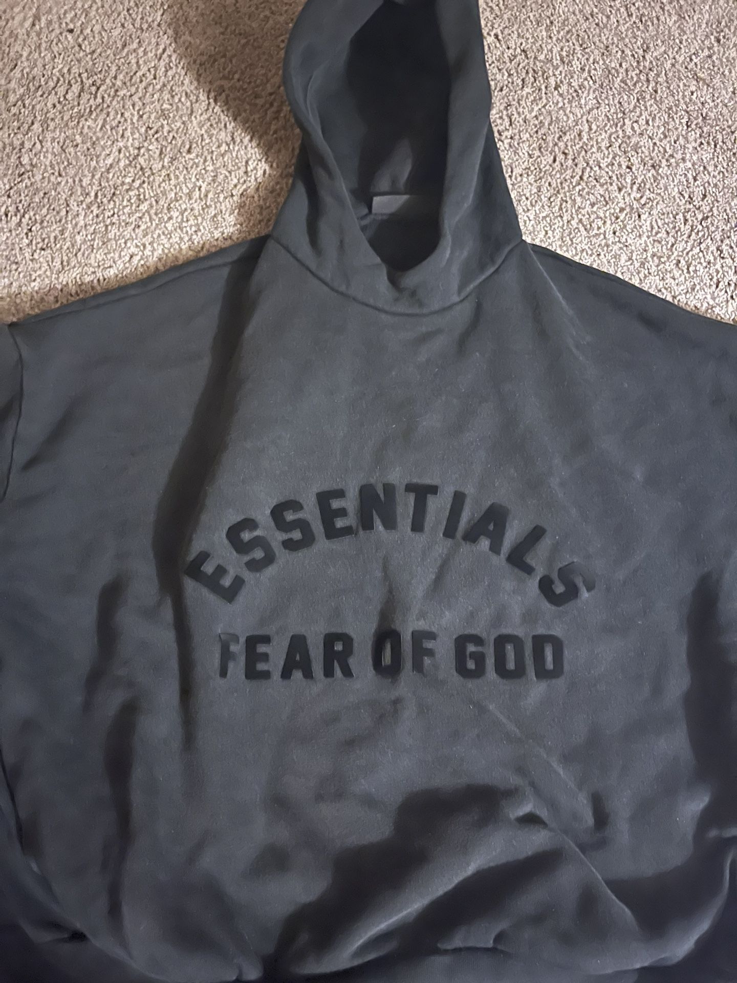 Fear of God Essentials Hoodie Jet Black