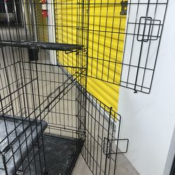 Storable cat house 4x3x2 3 tier wheels and 2 scratch post