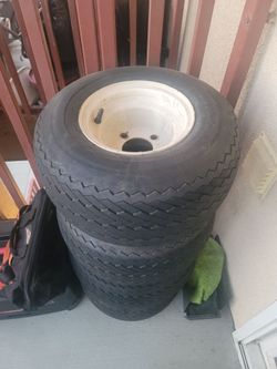 Golf cart tiers and rims