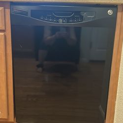 GE 24 in. Black Front Control Tall Tub Dishwasher with Steam Cleaning, Dry Boost.