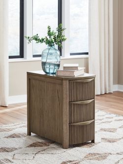 Camdill Light Brown Chair Side End Table (Online Special Price)