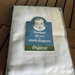 Cloth Diapers- Organic, 10 Pack