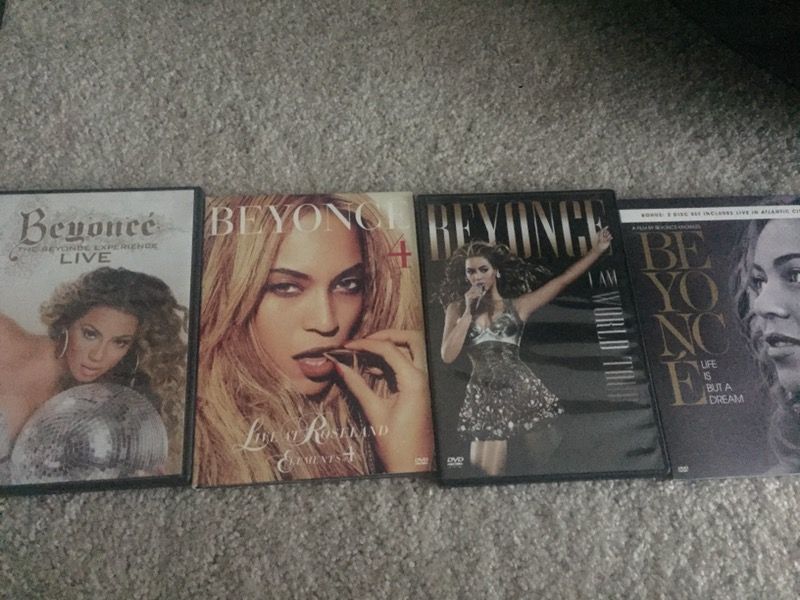 Set of 4 Beyonce DVD's