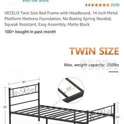 Extra long twin Mattress Bed, Box spring, And frame