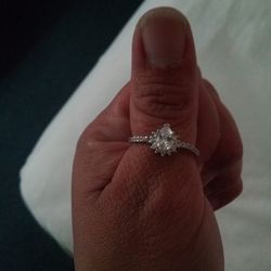925 Diamond Engagement Ring