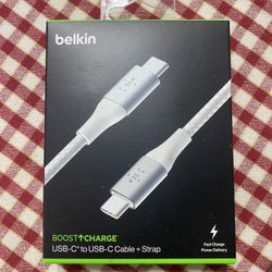 Belkin 6ft Fast Charge USB-C to USB-C Cable For Samsung Apple iPhone 15 16