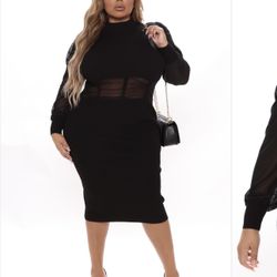 Brand New Black Fashionova Dress